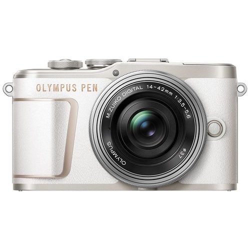 Olympus Pen E-PL10 Pancake Zoom Kit - Blanc