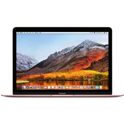 APPLE MacBook Retina 12" 2017 m3 - 1,2 Ghz - 8 Go RAM - 256 Go SSD - Or Rose - Reconditionné - Très bon état