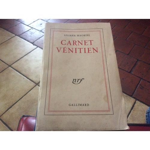 Nrf Gallimard. // Carnet Vénitien // Éditions Originale De 1956