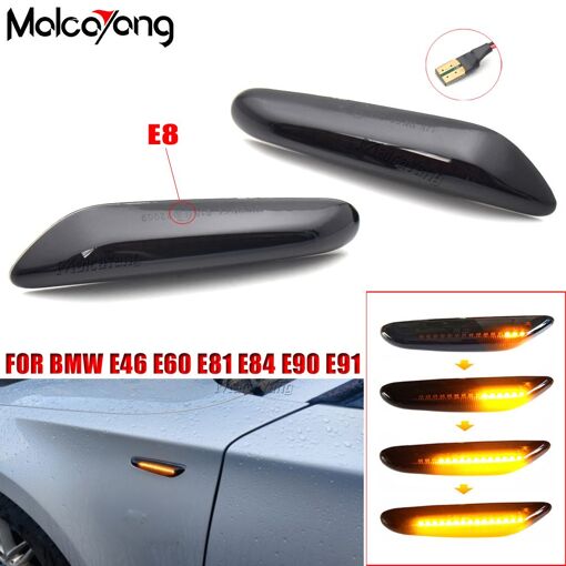 2pcs Led Dynamique Fender Lumi�re Feu De Position Lat�ral Po...