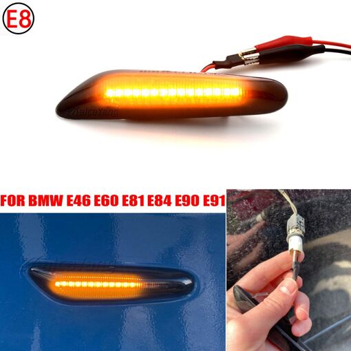 2pcs Led Dynamique Fender Lumi�re Feu De Position Lat�ral Po... - 2
