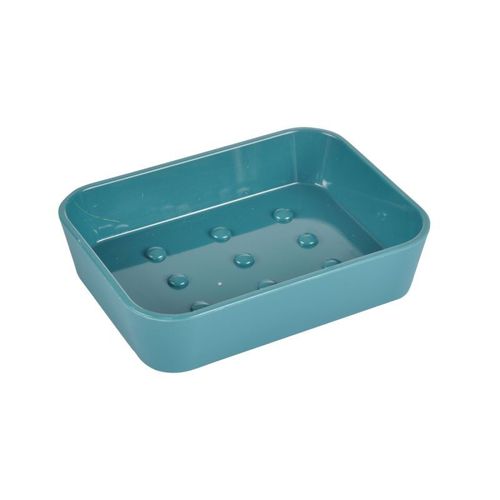Porte Savon Soft Touch "Vitamine II" 12cm Bleu Canard
