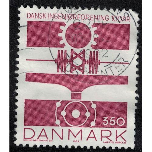 Danemark 1992 Oblitéré Used Association Des Ingénieurs Danois 100 Ans Su