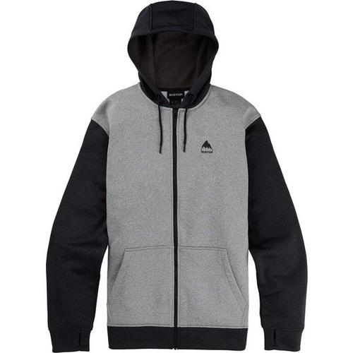 Sweat À Capuche Zippé Oak Homme, Gray Heather / True Black, Xxl