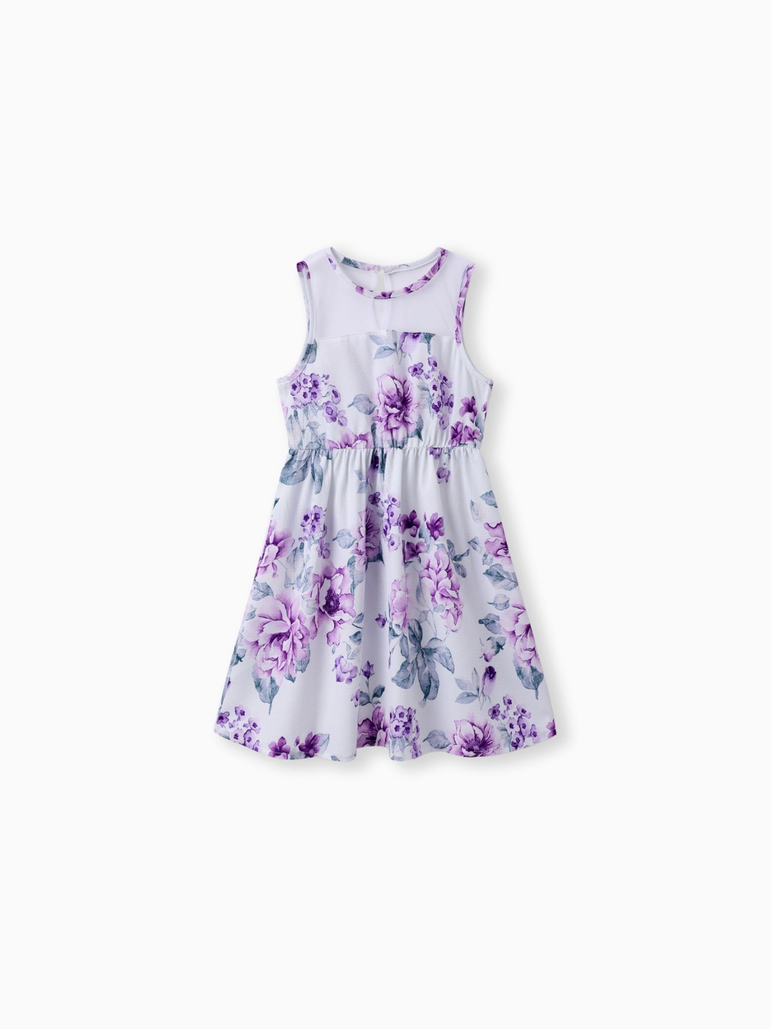 Robe Sans Manches En Maille À Imprimé Floral Pour Fille