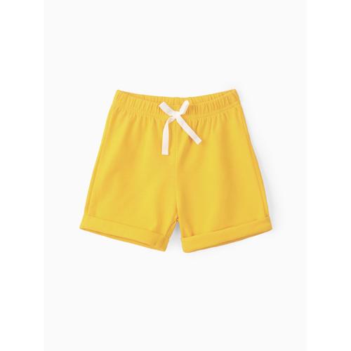 Short Uni Taille Élastiquée Bébé Garçon,Fille