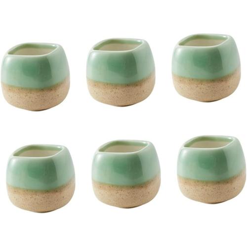 Couleur Aléatoire 6 Pièces Jardinière En Céramique De Pouce Pot Fleur Extérieur Jardinière Extérieur Mini Cache Pot Balconniere Exterieure Poche Plantes Succulentes Stylo Pot De Fleur