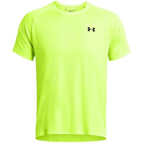 Tech Textured T-Shirt Hommes - Jaunes Fluo