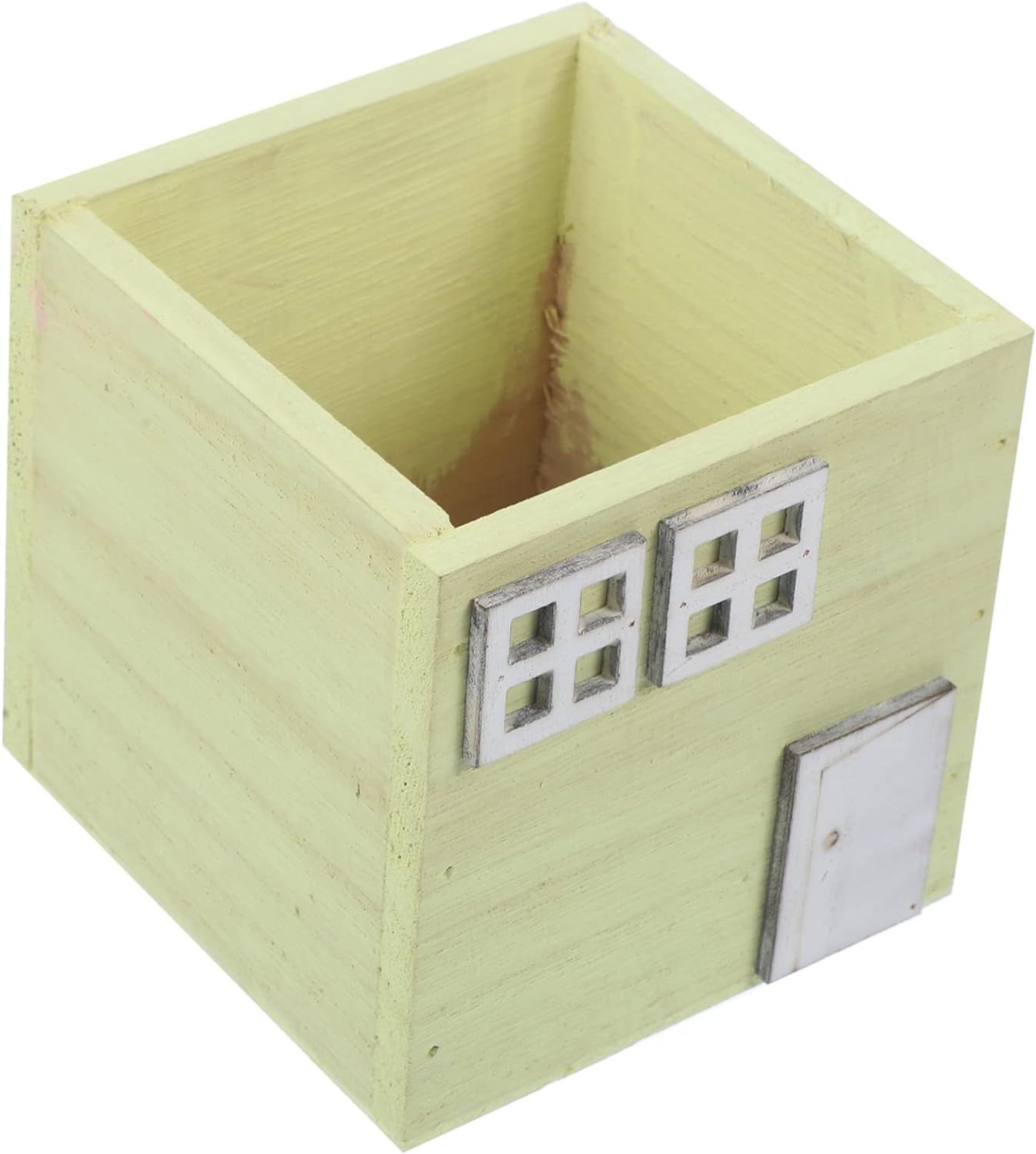 Jaune 5 Pices Pot De Fleurs En Bois Jardiniere Terrasse Pot... - 5