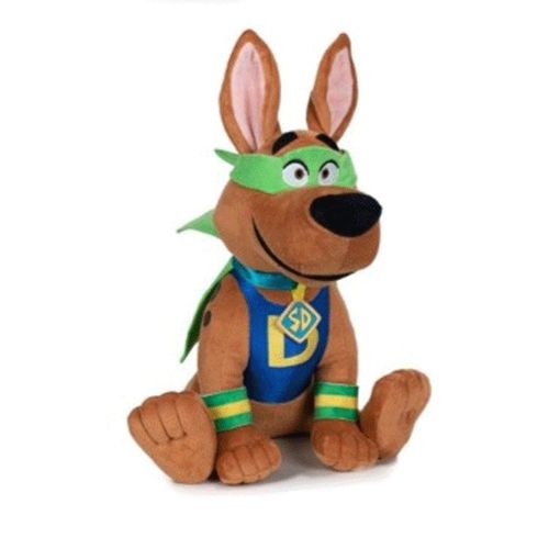Peluche Scrappy Doo "Super Héro" Le Neveu De Scooby Doo - 28 Cm