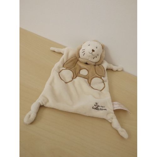Doudou Lion Crème Marron Tiamo Collection