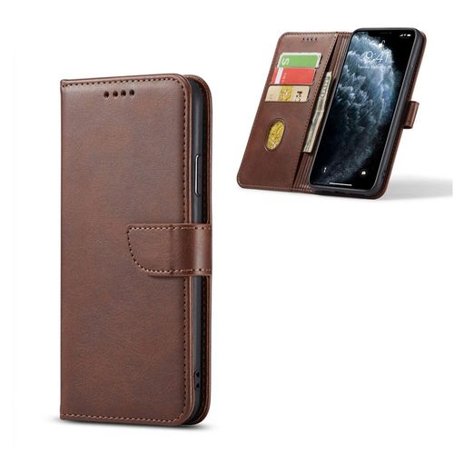 Coque Samsung A20, Etui Samsung A20, Etui Housse Coque Pour Samsung Galaxy A20, Portefeuille Etui En Cuir Pu Premium Housse Pour Samsung Galaxy A20 (Marron)