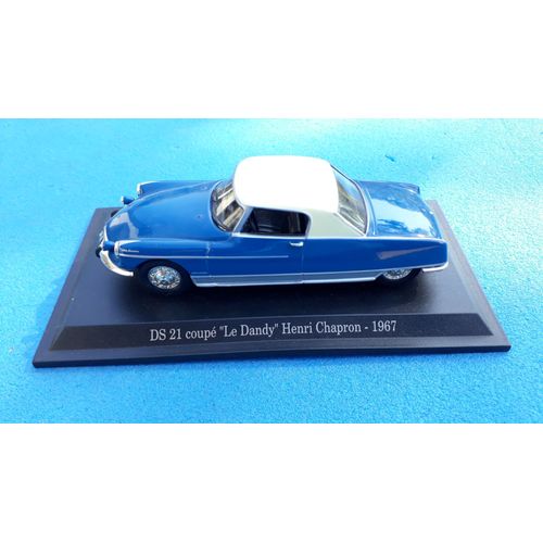 Atlas - Citroen Ds 21 Coupé "Le Dandy" Henri Chapron 1967, Bleu/Blanc 1:43 Sc-Atlas