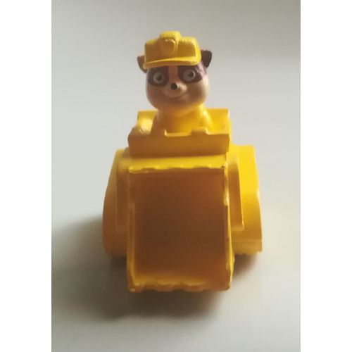 Figurine Embout De Crayon Ruben Sur Son Tractopelle Pat Patrouille