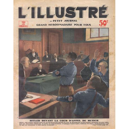 Hitler Devant La Cour D'appel De Munich 19 06 1932 L'illustré Du Petit Journal