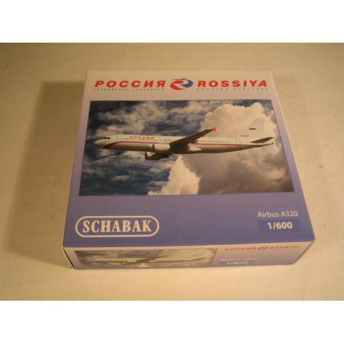 Avion Airbus A320 Rossiya Airlines Russie Echelle 1/600 Schabak-Schabak