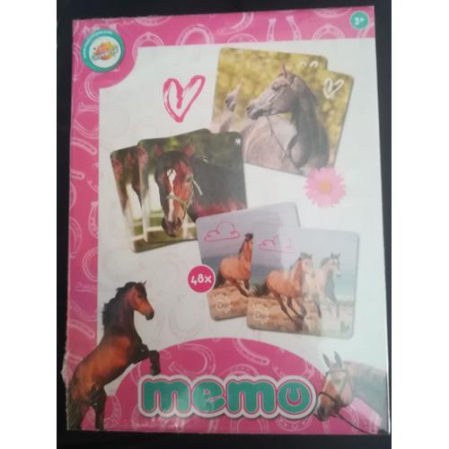 Memory Mémo Thème Chevaux - 48 Cartes