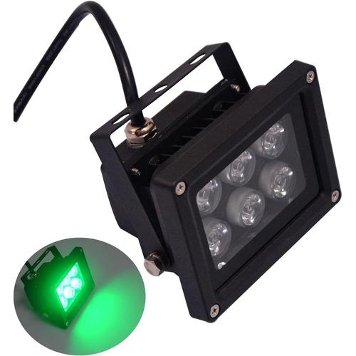 Green Spot Led Exterieur - Projecteur De Sol Lumières, Projecteurs Led Étanches Ip65 6w, Projecteur Extérieur Couleur Verte 220v, Pour Jardin, Extérieur, Décoration De Paysage