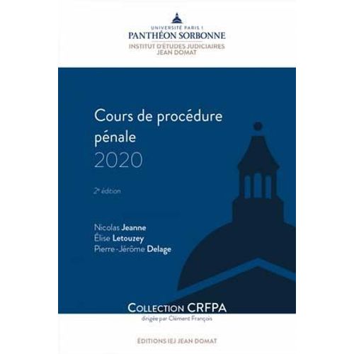 Cours De Procédure Pénale 2020