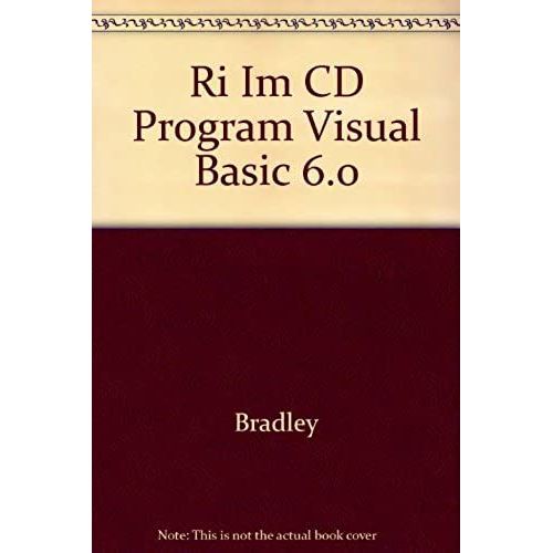 Instructor's Manual: Im Cd Program Visual Basic 6.0