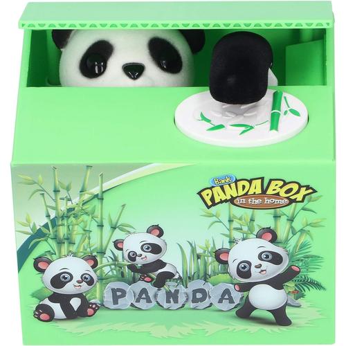 Voler la Tirelire, boîte d'économie de méfait, Tirelire Chiot Mignon Voler de l'argent Panda Enfants Animal Tirelire électrique