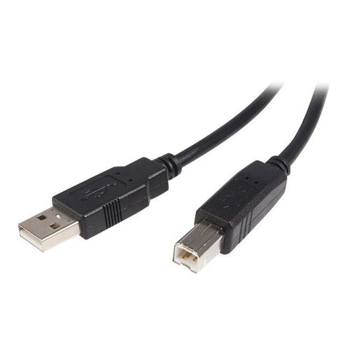 StarTech.com Câble USB 2.0 A vers B de 3 m - Cordon USB A vers USB B - M/M - Câble USB - USB (M) pour USB type B (M) - USB 2.0 - 3 m - noir