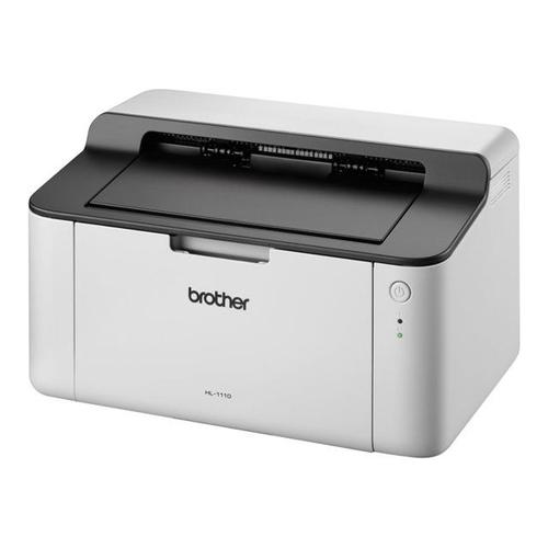Brother HL-1110 - Imprimante - Noir et blanc - laser - A4/Legal - 2400 x 600 ppp - jusqu'à 20 ppm - capacité : 150 feuilles - USB 2.0