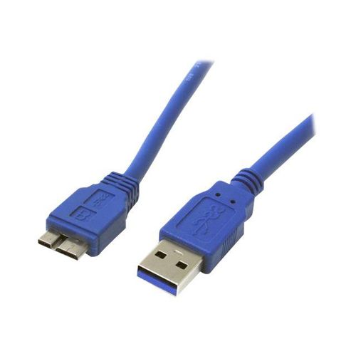 StarTech.com Câble SuperSpeed USB 3.0 A vers Micro B de 30 cm - Cordon USB A vers Micro USB B - M/M - Bleu - Câble USB - USB type A (M) pour Micro-USB de type B (M) - USB 3.0 - 31 cm - moulé -...