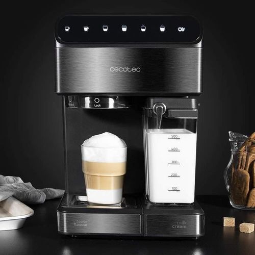 machine à café expresso de 1,4L programmable 1450W gris noir