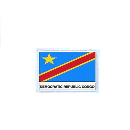 Ecusson Patch Badge Imprime Drapeau Cgo Congo Rdc