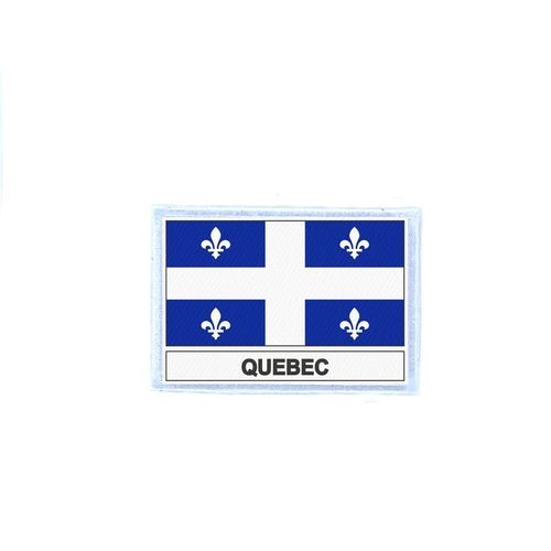 Ecusson Patch Badge Imprime Drapeau Canada Quebec