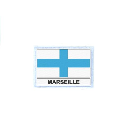 Ecusson Patch Badge Imprime Drapeau Marseille