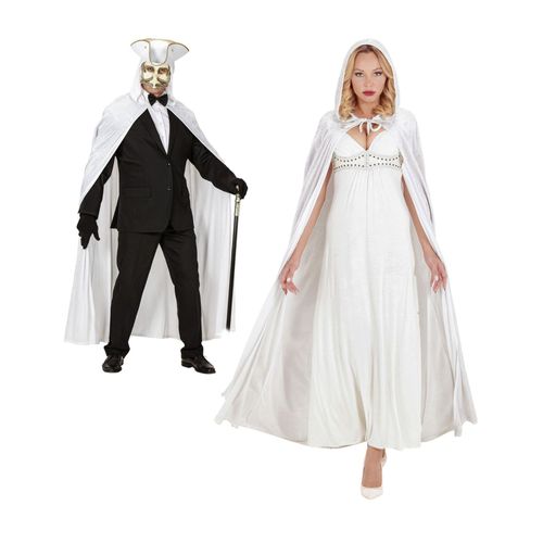 Cape De Velours Blanche 150 Cm Taille Unique