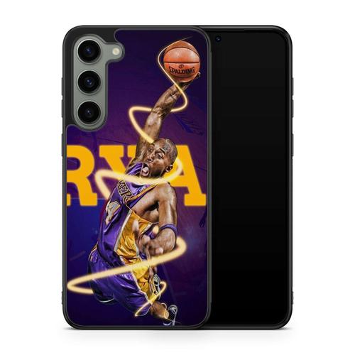 Coque Pour Samsung Galaxy A35 Légende Jordan Lebron James Kobe Bryant Basket Ball Star Numéro 23 24 Ballon Street Hiphop Ref 198