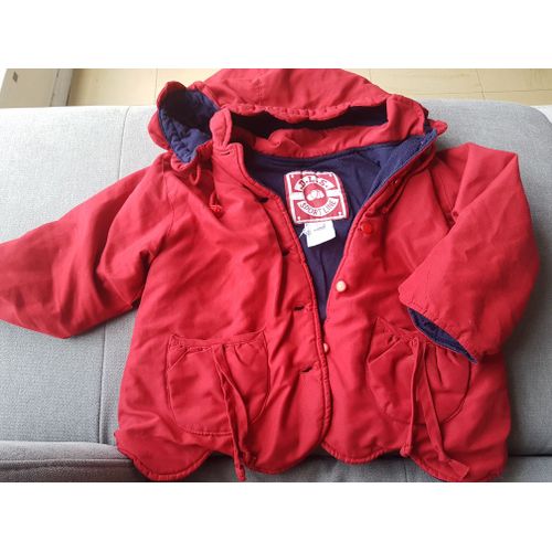 Manteau Rouge Fille 24 Mois