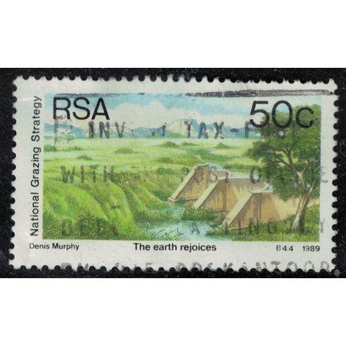 Afrique Du Sud 1989 Oblitéré Used Grazing Stratégie Nationale De Pâturage La Terre Se Réjouit Su