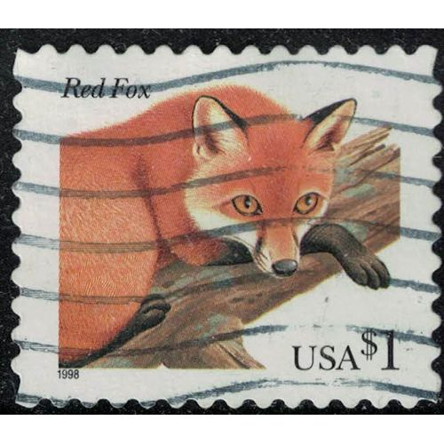 Etats Unis 1998 Oblitéré Used Animal Red Fox Renard Roux Vulpes Vulpes Su