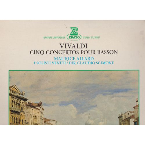 Vivaldi Cinq 5 Concertos Pour Basson Et Orchestre - Rv 501 - Rv 497 - Rv488 - Rv 498 - Rv 503