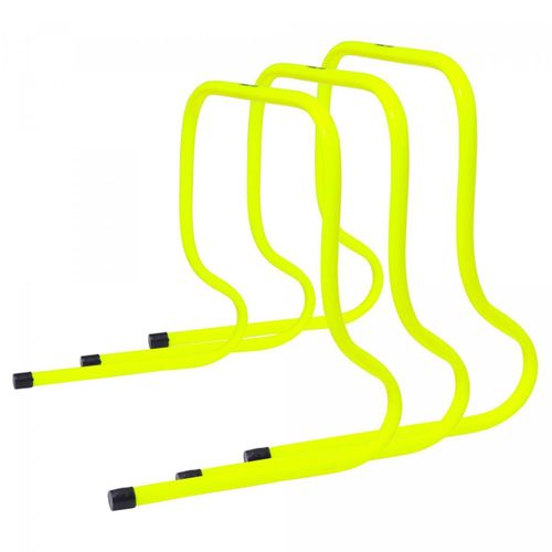 Gorilla Sports - Lot De 3 Haies D'entraînement - 15 Cm À 50 Cm De Hauteur - Couleur : 40 Cmjaune Fluo