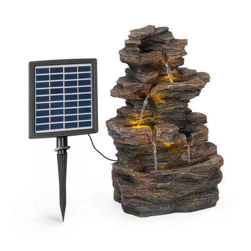 Blumfeldt Messina Fontaine Solaire En Cascade Batterie 4 Niveaux 200 L/H 2,8 W