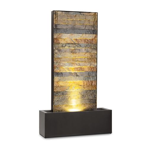 Blumfeldt Raincastle Fontaine Décorative De Jardin 12x Led Pompe 8w Ipx8