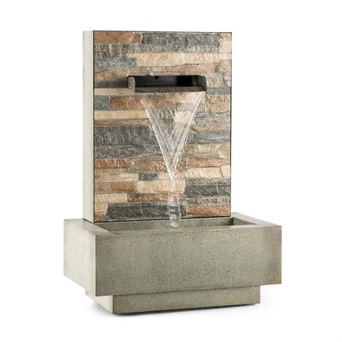 Blumfeldt Watergate Fontaine De Jardin Intérieur / Extérieur Pompe 15w Câble 10m