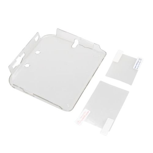 Coque De Protection Transparente En Plastique Transparent Avec Étui Rigide Avec Film De Protection Pour Nintendo 2ds