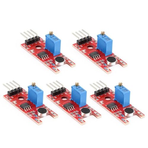 5 pièces électronique intelligente KY-038 micro voix capteur de détection de son Module Microphone émetteur intelligent Robot voiture pour arduino kit de bricolage