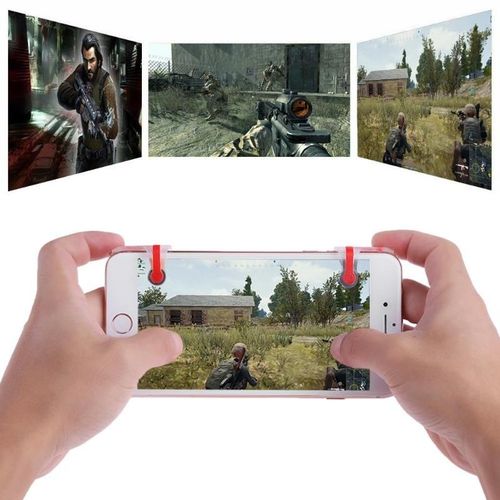 2 Pièces Téléphone Portable Jeux De Tir Manettes Outils D'assistance Pour Pubg Stg Fps Tps Jeu Bouton Physique Contrôleur De Jeu Accessoires