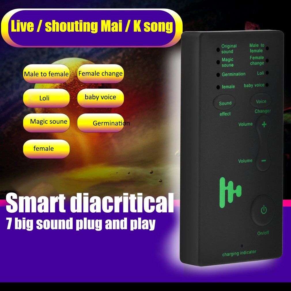 Changeur De Voix Adaptateur Portable Microphone Jeu Dguiser...