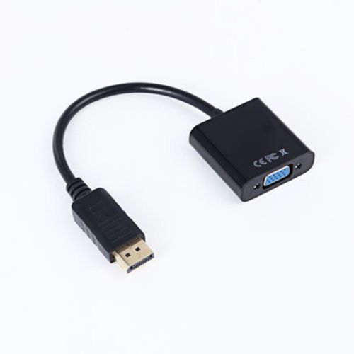 Adaptateur vidéo DP vers VGA 1080p Thunderbolt Port d'affichage mâle vers câbles VGA femelles adaptateur Displayport vers VGA DLLE DP