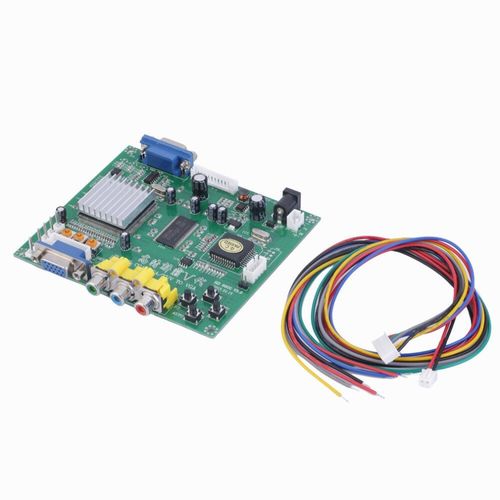 1 ensemble module de carte de convertisseur vidéo rvb CGA EGA YUV à VGA HD HD9800 GBS8200
