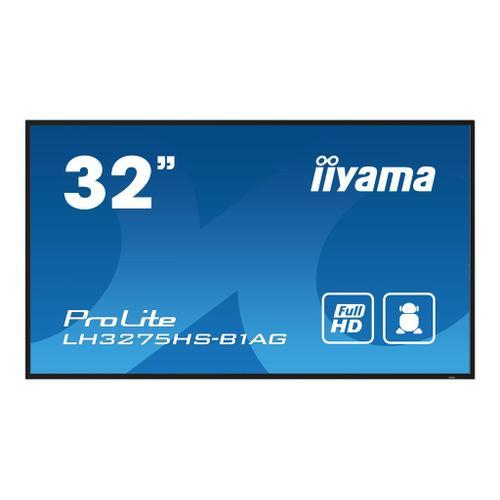 iiyama ProLite LH3275HS-B1AG - Classe de diagonale 32" (31.5" visualisable) écran LCD rétro-éclairé par LED - signalisation numérique - avec lecteur multimédia SoC intégré - Android - 1080p 1920...