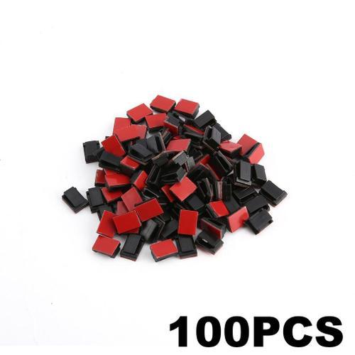 100 Pièces Auto-Adhésif Câble Clips Couverture Pare-Soleil Pinces Voiture Données Câble Organisateur Fil Gestion Cordon Cravate Support Fixe Clips Nouveau